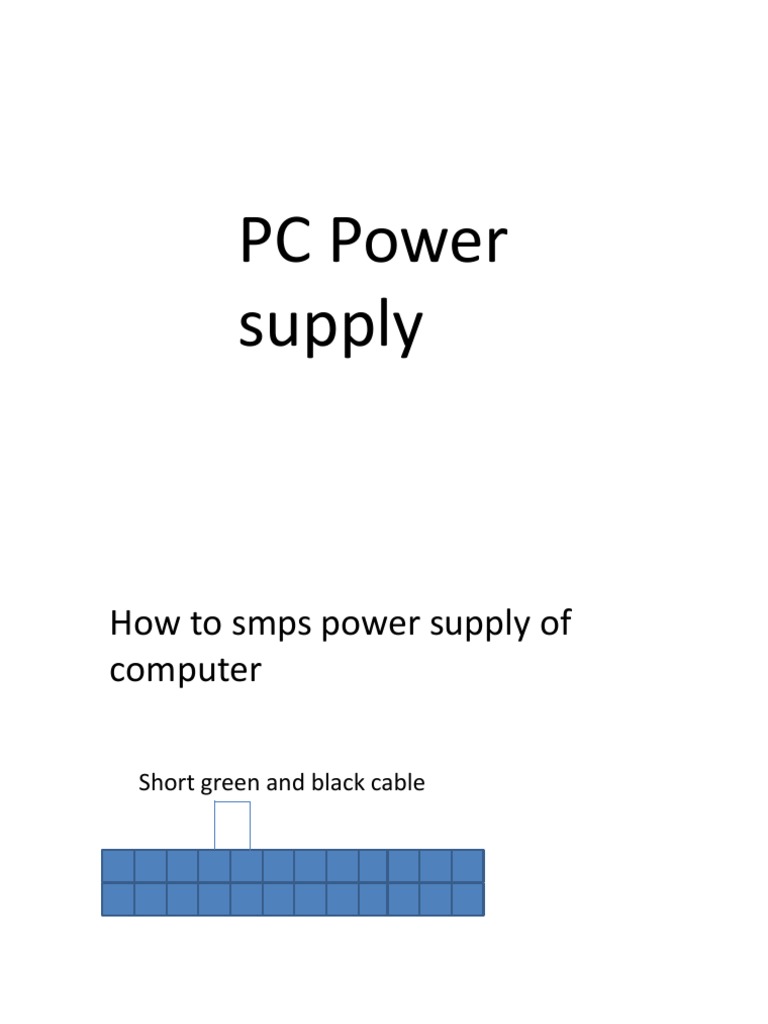 Checking PC SMPS Functionality | PDF