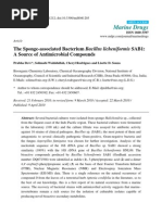 Download The Sponge-Associated Bacterium Bacillus Licheniformis SAB1 a Source of Antimicrobial Compounds by asayem008 SN43616976 doc pdf