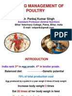 Feeding Management of Poultry: Dr. Pankaj Kumar Singh