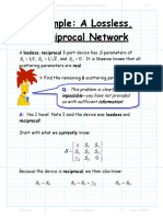 Example A Lossless Reciprocal Network