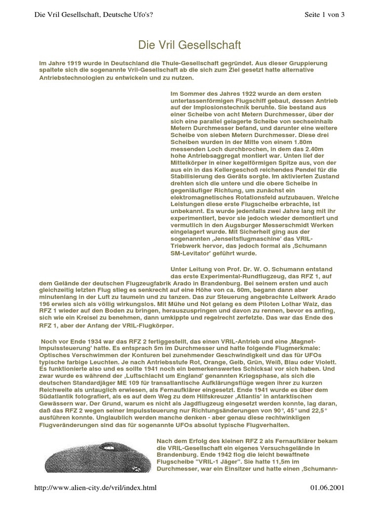 Die Vril Gesellschaft PDF