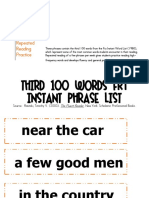 Third 100 Fluency Phrase Cards