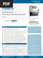 Microstar P2000 D Direct Connected Smart Meter Datasheet 1