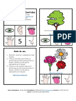 2 Tarjetas de Los Sentidos PDF