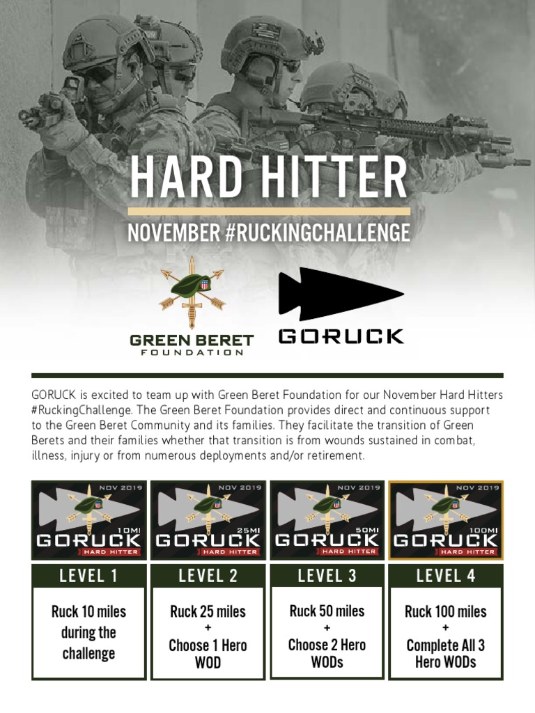 November Rucking Challenge Details | PDF | Military | Military Of The ...