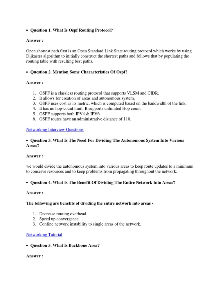 Answer Networking Interview Questions PDF Data Transmission