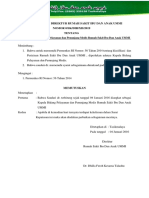 Surat Keputusan Direktur Rumah Sakit Ibu Dan Anak Ummi NOMOR 0/SK/DIR/XII/2019 Tentang