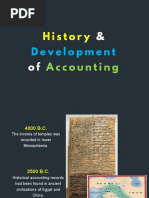 History of Accounting