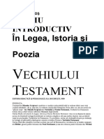 Vasile Talpos - Studiu Introductiv in Legea, Istoria Si Poezia Vechiului Testament