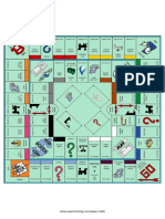 Monopoly Printable Game Board Paper Craft