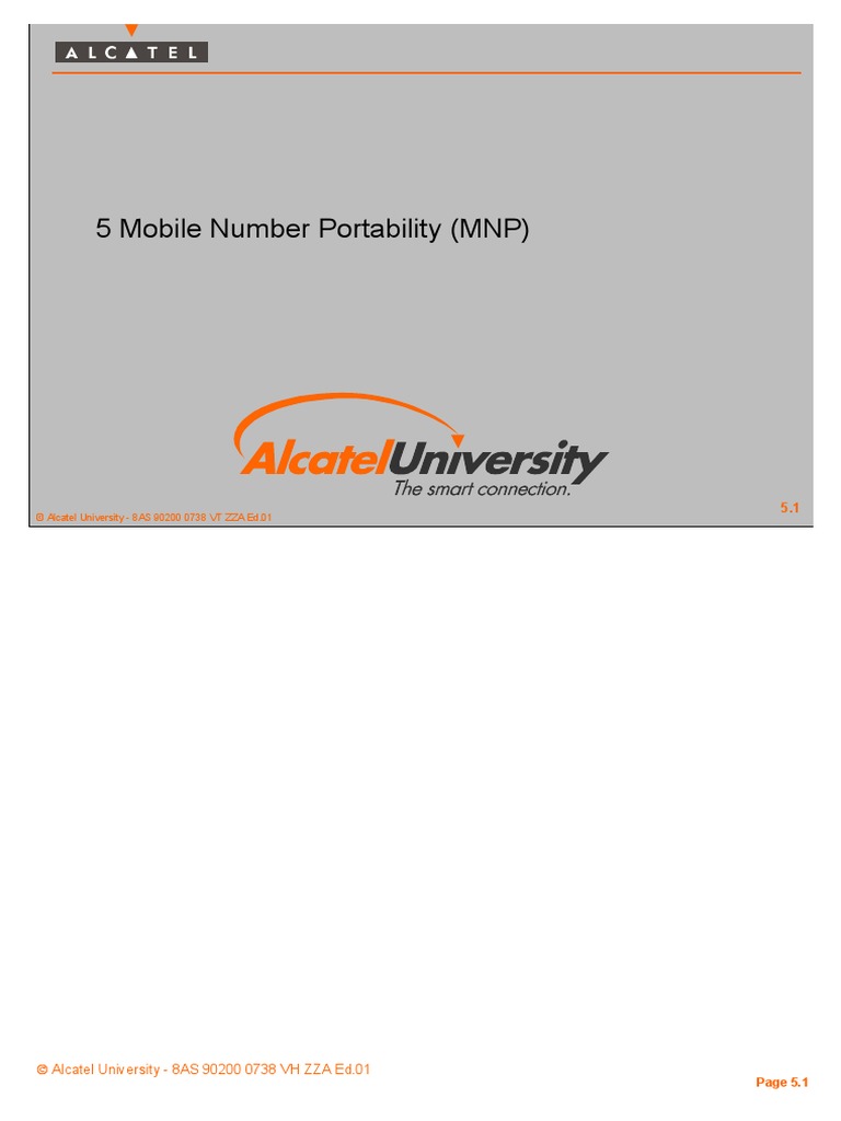 Mobile Number Portability (MNP) | PDF | Telecommunications | Digital ...
