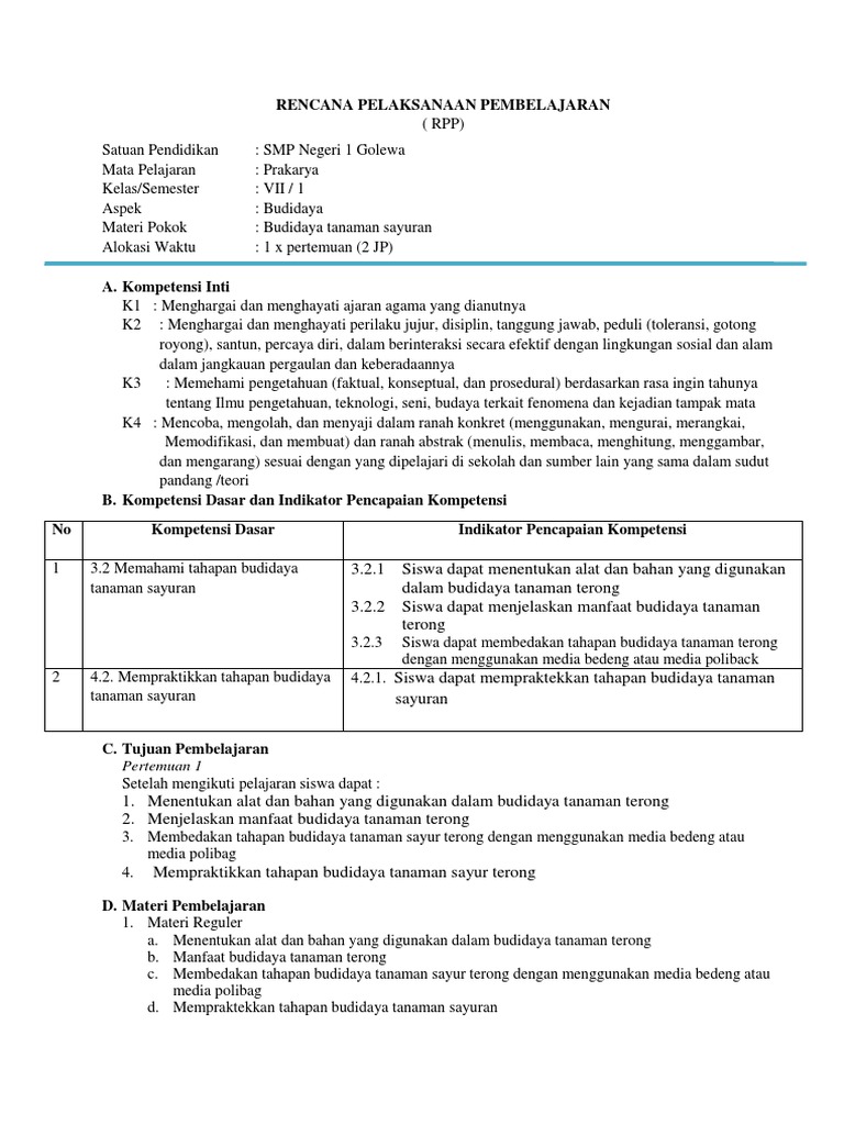Rpp Budidaya 3 2 4 2 Pdf