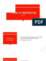 Types of Sentences