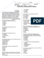 Avaliação de Ciencias 5 Ano 4 Perido