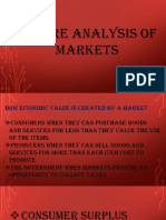 Welfare Analysis of Markets