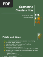 Geometric Construction: Stephen A. Jung Sierra College