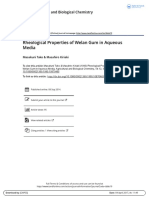 Rheological Properties of Welan Gum in Aqueous Media: Agricultural and Biological Chemistry