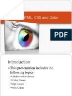 4.01 HTML, CSS and Color