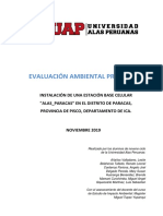 Evaluación Ambiental Preliminar (Informe Final)