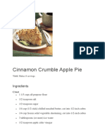 Cinnamon Crumble Apple Pie: Ingredients