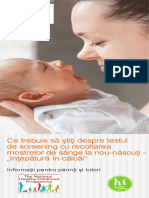 What You Need to Know About Newborn Bloodspot Screening Ce Trebuie Sa Stiti Despre Testul de Screening Cu Recoltarea Mostrelor de Sange La Nounascuti Intepatura in Calcai Romanian