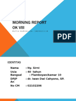 Morning Report Ok Viii: MUTIA NURHALIZA - 1820221118