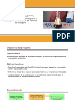 Análisis de la ΔH en la descomposición catalizada del H2O2