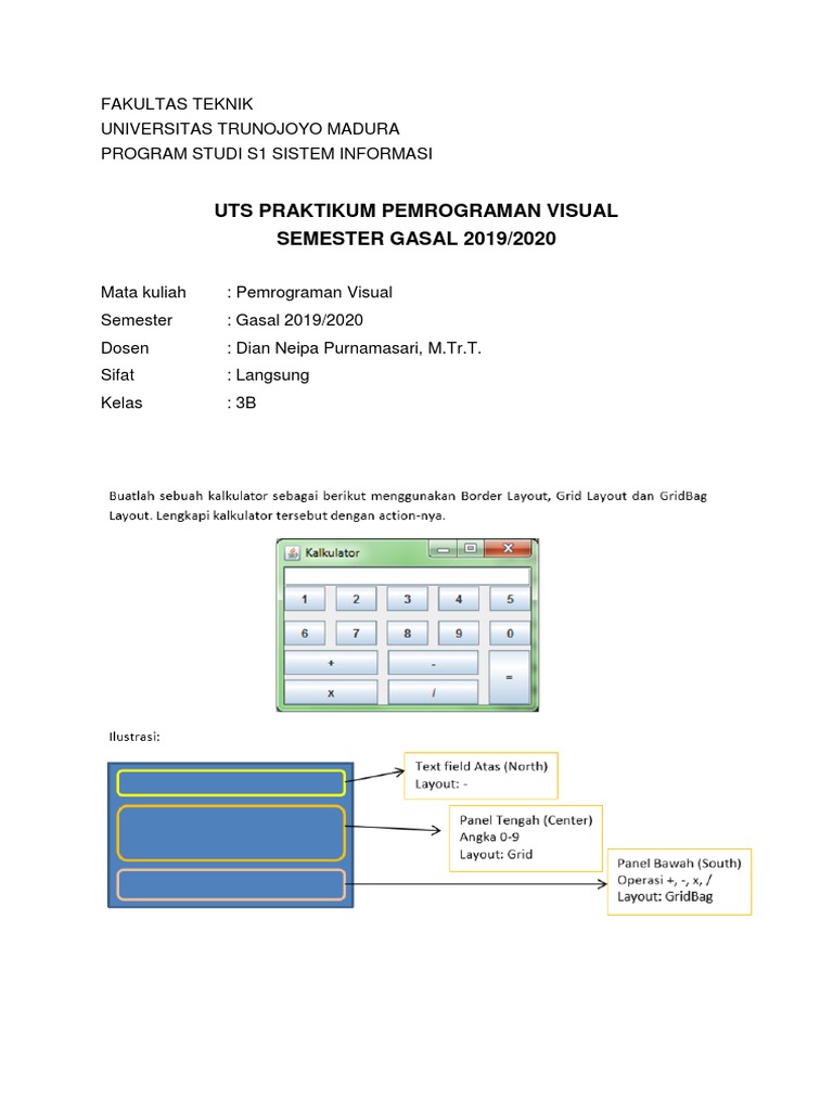 UTS Pemrograman Visual S1 2019/2020 | PDF | Seni