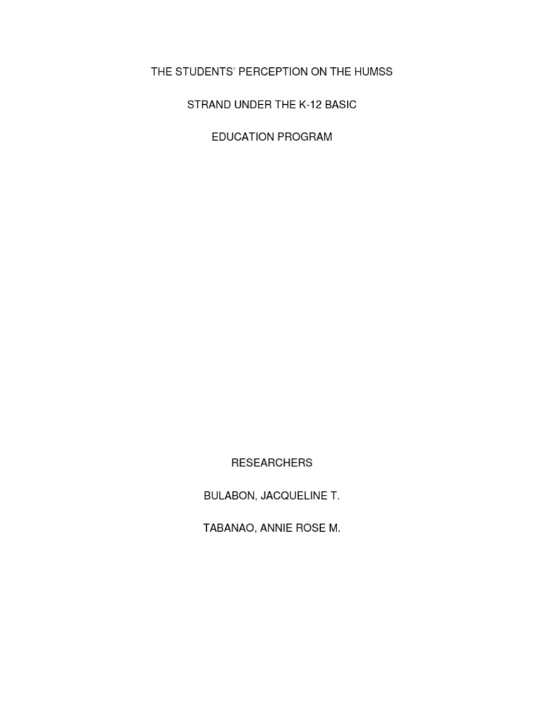 the-students-perception-on-the-humss-strand-under-the-k-12-basic