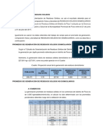 Caracterización de Residuos Solidos y Botadero Actual