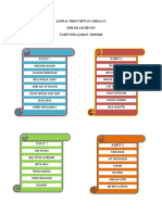 Contoh Jadwal Piket Dewan Ambalan