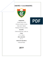 Termometría y Calorimetría