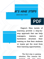 Gagne'S Nine Steps: Danica Rea R. Taroy