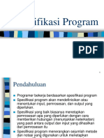 Spesifikasi Program