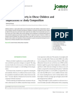 Growth and Puberty in Obese Children and Implications of Body Composition