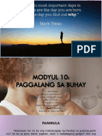 Modyul 10 Paggalang Sa Buhay Intro