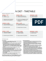 June 2010 Examination Diet - Timetable