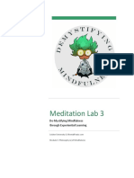 Meditation Lab 3: De-Mystifying Mindfulness Through Experiential Learning