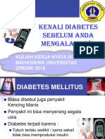 Kenali Diabetes Sebelum Anda Mengalaminya: Kuliah Kerja Nyata (KKN) Mahasiswa Universitas GRESIK 2019