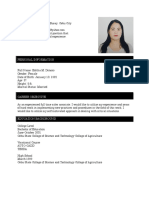 Editha M. Donoso: Personal Information