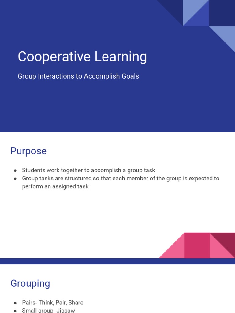 Cooperative Learning | PDF