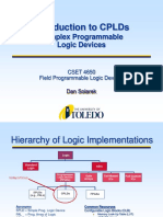 Introduction To CPLDS: Complex Programmable Logic Devices