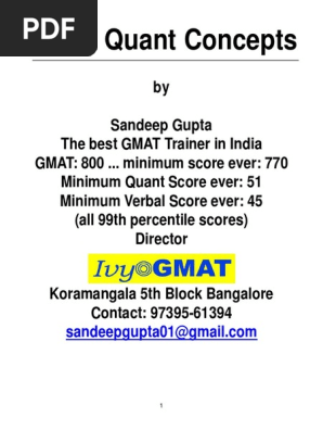 Conceptos GMAT PDF | PDF | Percentage | Fraction (Mathematics)