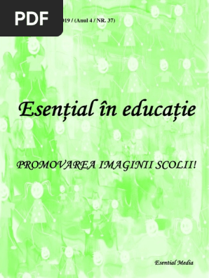 Esential In Educatie Nr 1 Ianuarie 2019