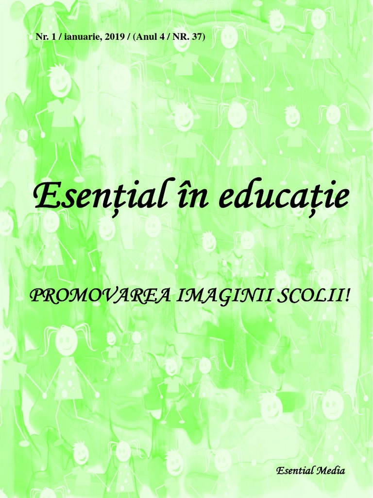 Esential In Educatie Nr 1 Ianuarie 2019