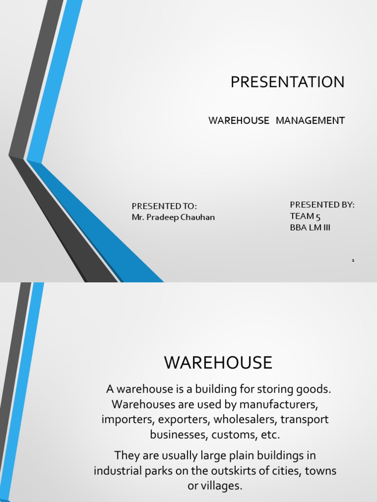 Optimizing Inventory Flow Through Cross-Docking: A Presentation on the
