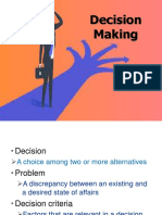 Decision Making: Powerpoint Presentation by Charlie Cook All Rights Reserved