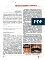 Classification System For Oral Submucous Fibrosis