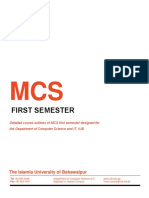 MCS 1st Semester
