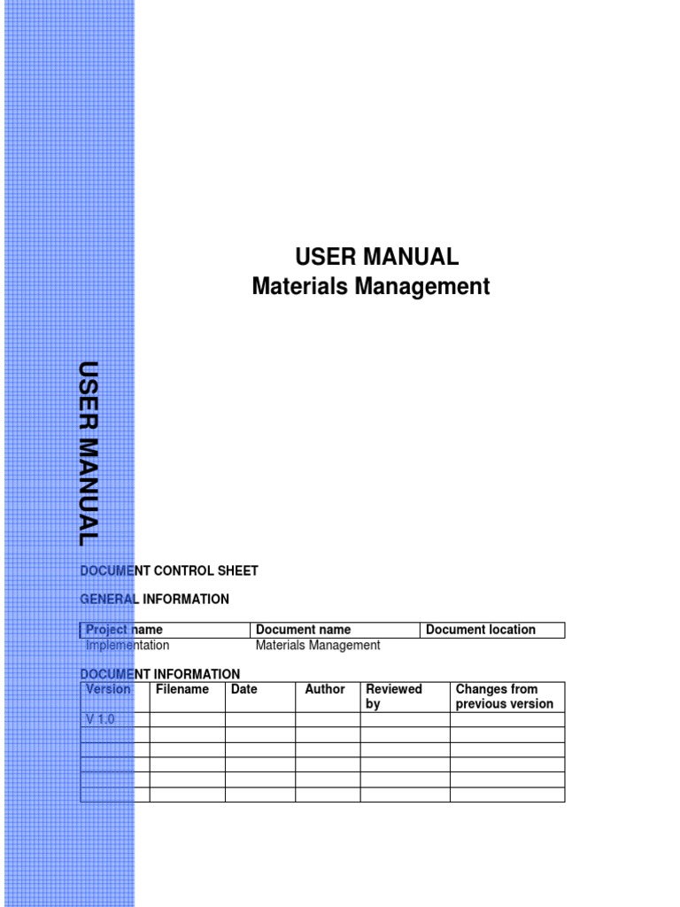 Realtime Sap MM End User Manual PDF | PDF | Invoice | Business